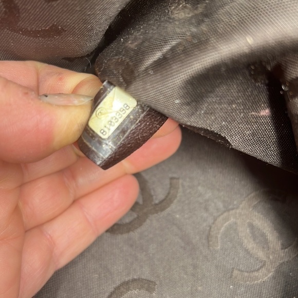 Chanel Large Grasscloth Linen Shoulder Handbag Tote Bag - Picture 13 of 14